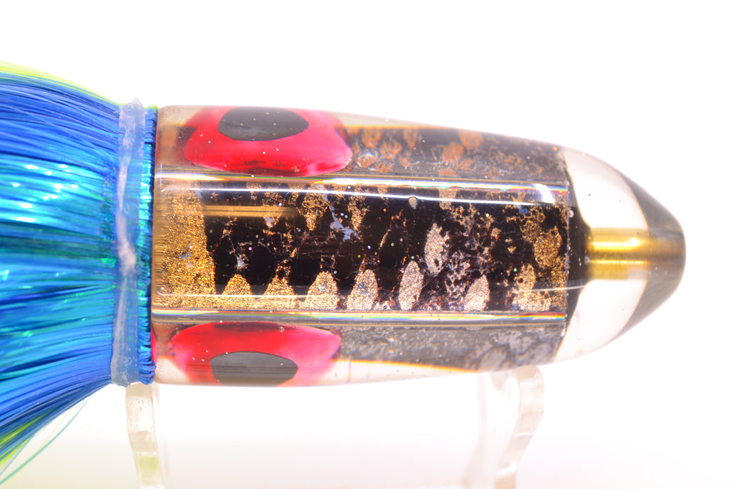 Ganku Lures Snake Skin Long Bullet 9" 7oz Strobez Royal Blue-Green GZE