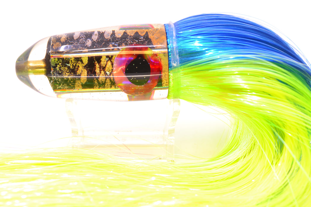 Ganku Lures Snake Skin Long Bullet 9" 7oz Strobez Royal Blue-Green GZE