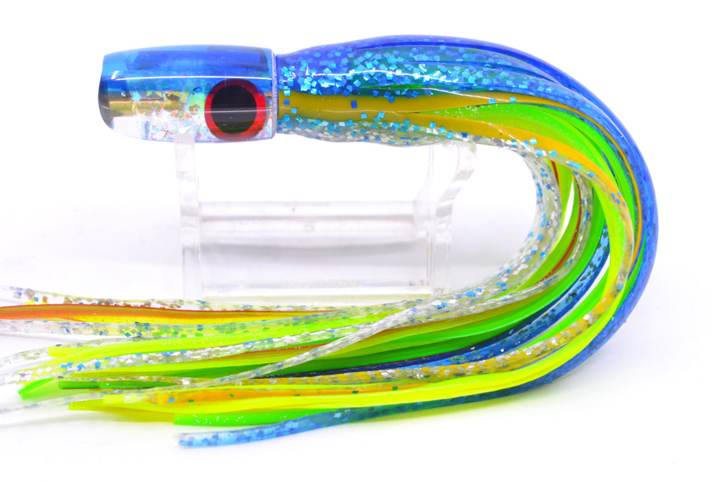 Coggin Lures Ice Dichro Blue Back Tado Lo'ihi Peanut Scoop 4.5" 1oz Skirted Blue-Yellow-Silver GZE