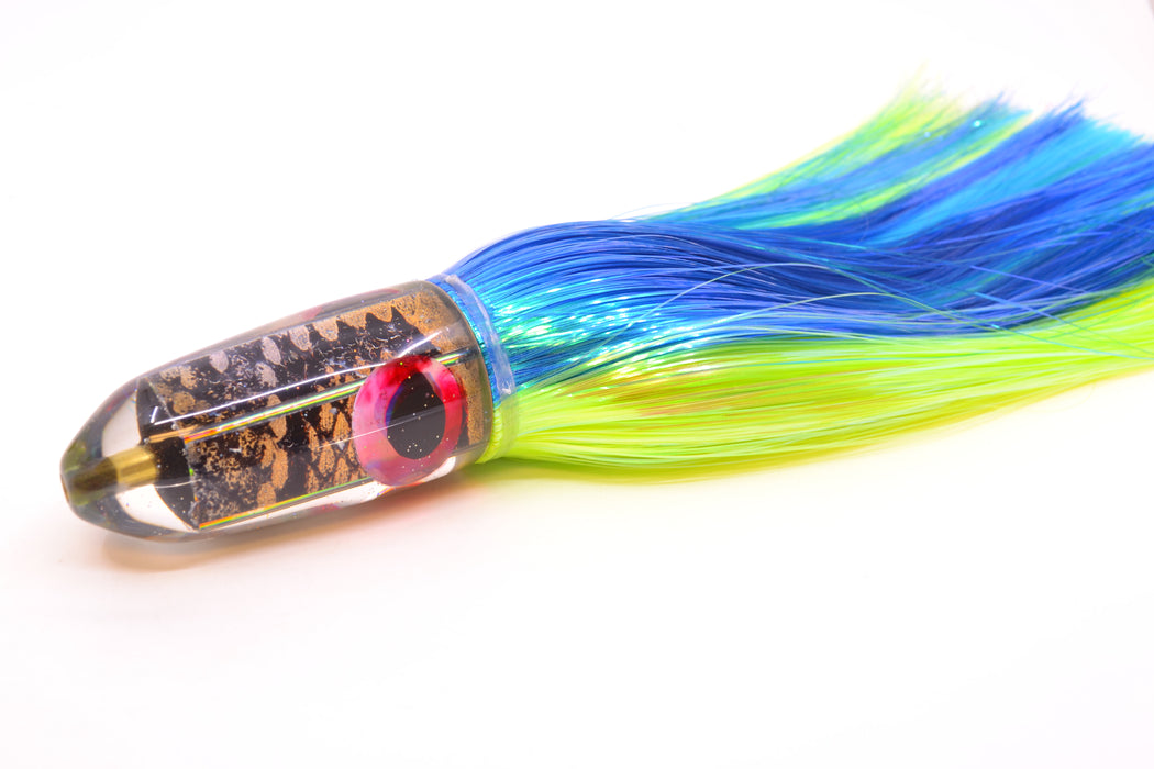 Ganku Lures Snake Skin Long Bullet 9" 7oz Strobez Royal Blue-Green GZE