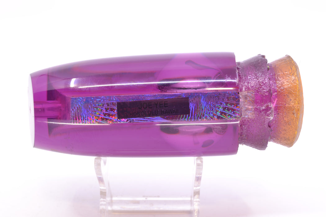 Joe Yee Purple Resin Awabi Teddy Bear Eyes Super Plunger 14" 7.5oz New Pre-Owned