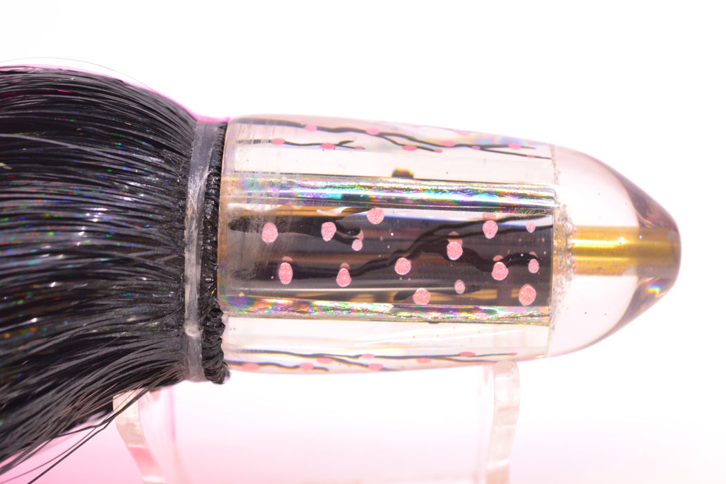 Ganku Lures "Sakura" Clear Mirrored Short Bullet 9" 7oz Strobez Black-Pink GZE