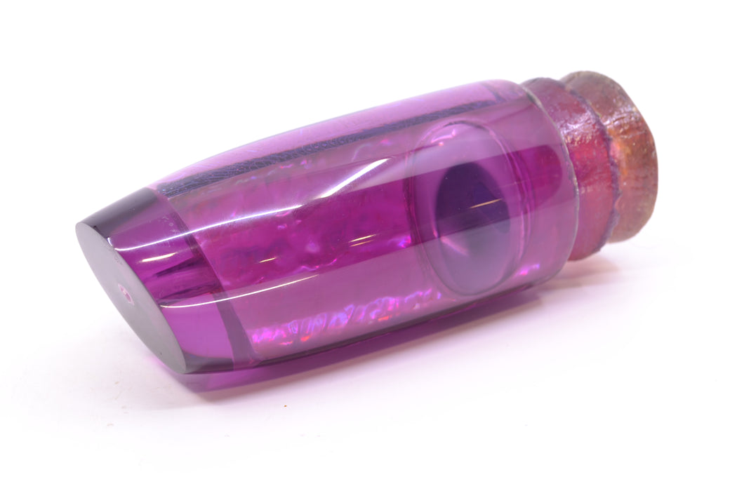 Joe Yee Purple Resin Awabi Teddy Bear Eyes Super Plunger 14" 7.5oz New Pre-Owned