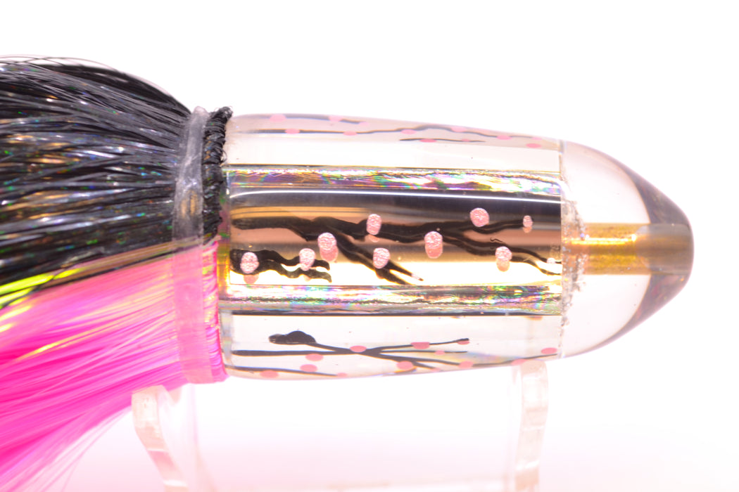 Ganku Lures "Sakura" Clear Mirrored Short Bullet 9" 7oz Strobez Black-Pink GZE