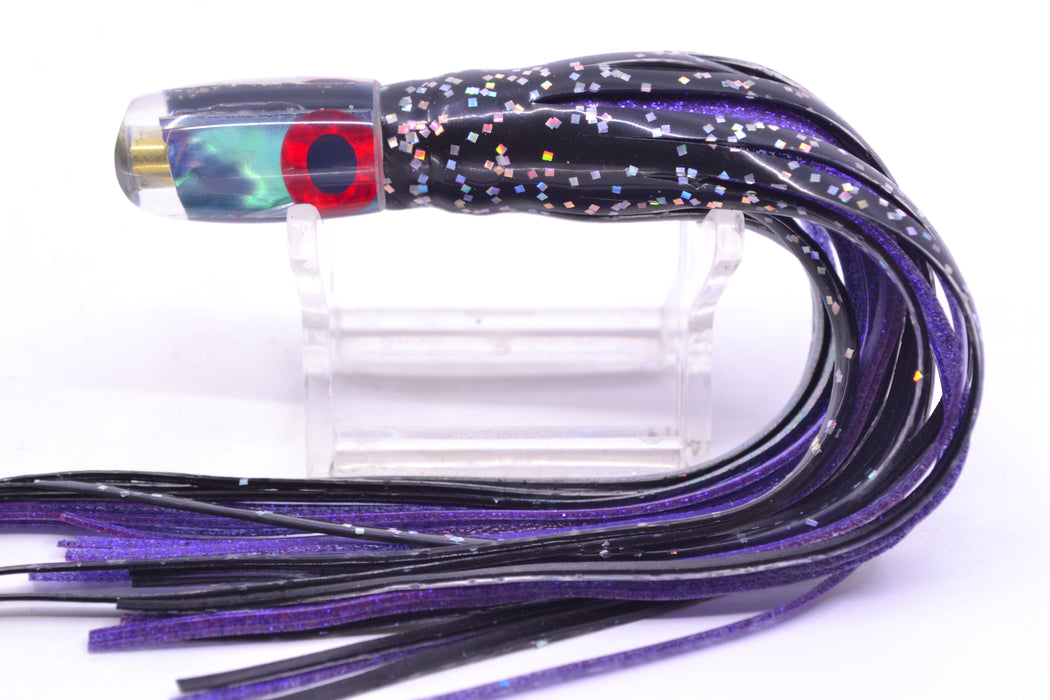 Coggin Lures Blue-Purple Abalone Tado Lo'ihi Peanut Scoop 4.5" 1oz Skirted Black/Purple GZE