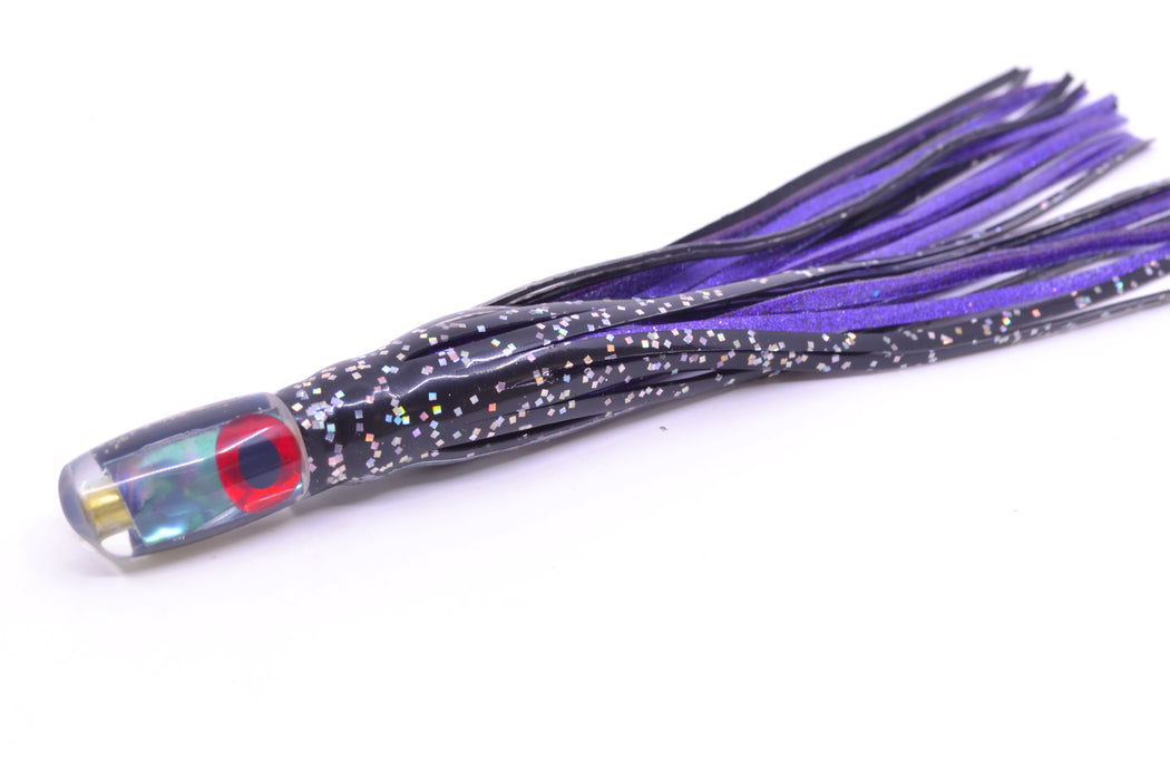 Coggin Lures Blue-Purple Abalone Tado Lo'ihi Peanut Scoop 4.5" 1oz Skirted Black/Purple GZE