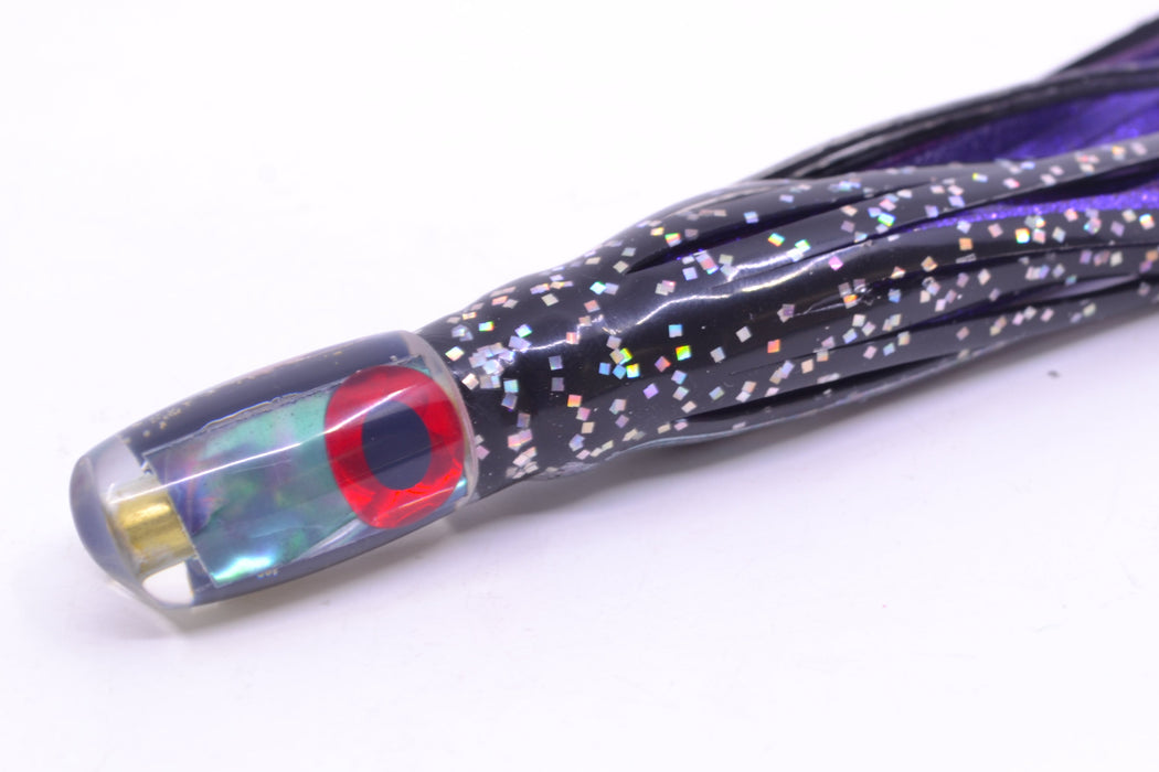 Coggin Lures Blue-Purple Abalone Tado Lo'ihi Peanut Scoop 4.5" 1oz Skirted Black/Purple GZE