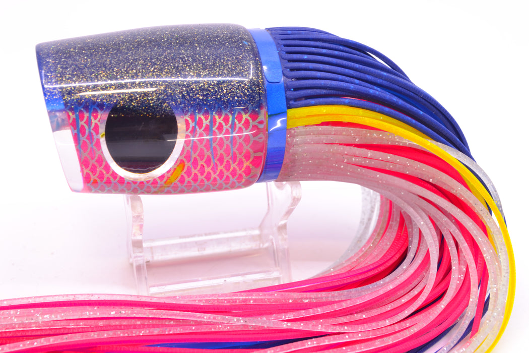 Amaral Lures Pink Pearl Rainbow Scale Ice Blue Stripes Blue Back Ta'aroa 14" 9oz