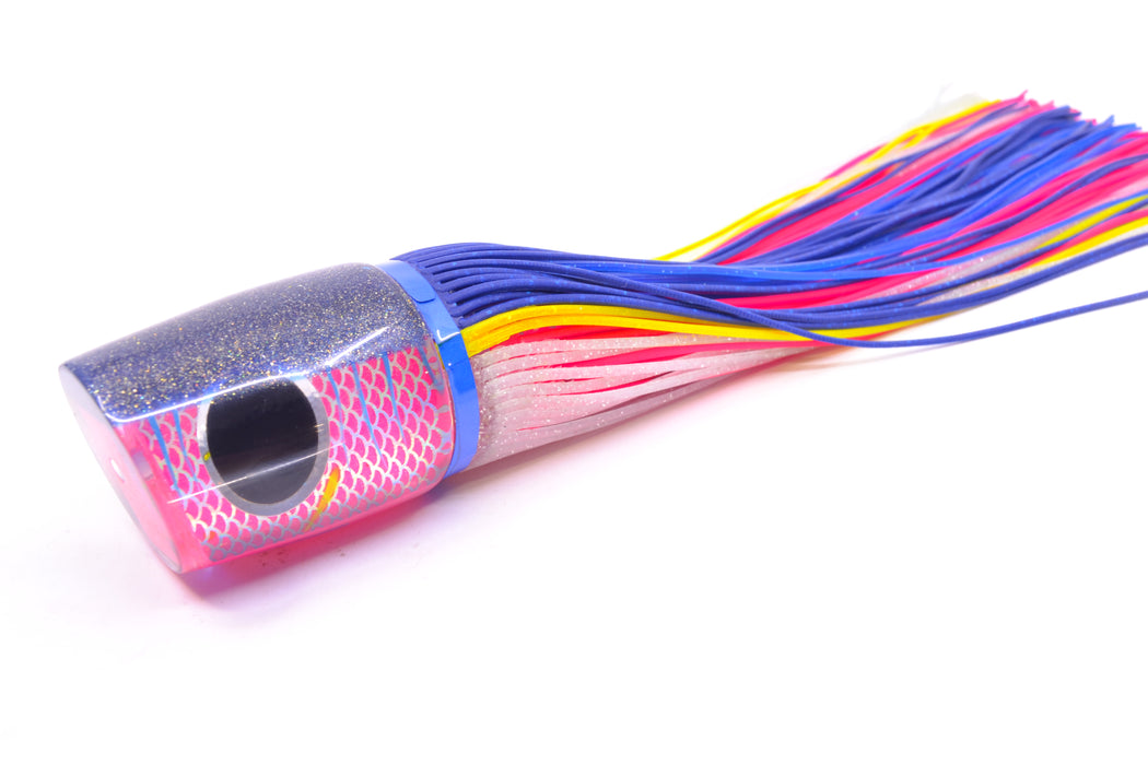 Amaral Lures Pink Pearl Rainbow Scale Ice Blue Stripes Blue Back Ta'aroa 14" 9oz