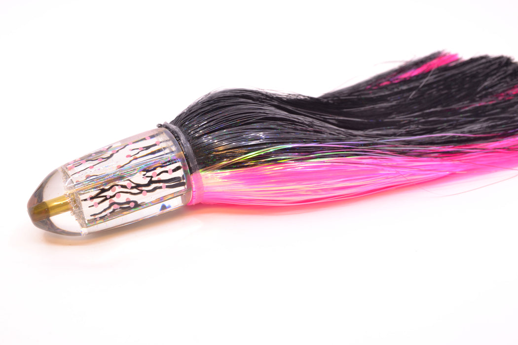Ganku Lures "Sakura" Clear Mirrored Short Bullet 9" 7oz Strobez Black-Pink GZE