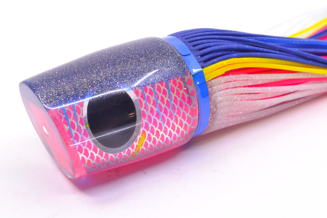 Amaral Lures Pink Pearl Rainbow Scale Ice Blue Stripes Blue Back Ta'aroa 14" 9oz