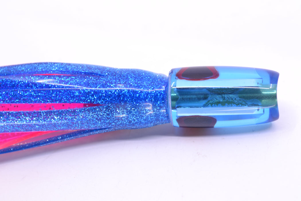 Coggin Lures Ice Blue Mirrored Tado Lo'ihi Peanut Scoop 4.5" 1oz Skirted Blue-Silver/Pink GZE