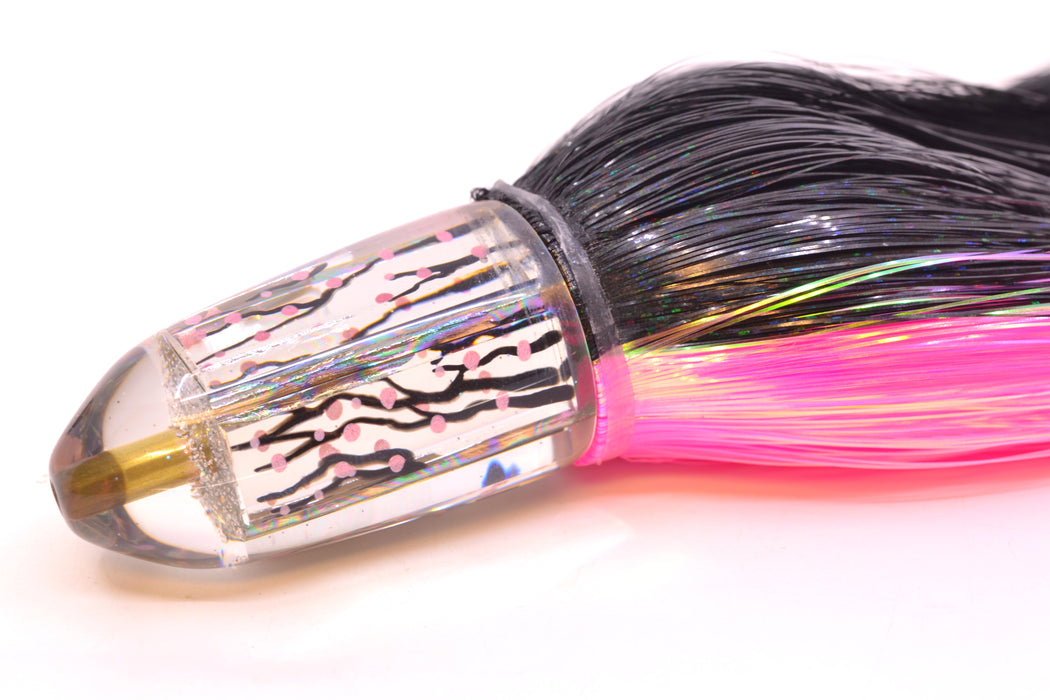 Ganku Lures "Sakura" Clear Mirrored Short Bullet 9" 7oz Strobez Black-Pink GZE