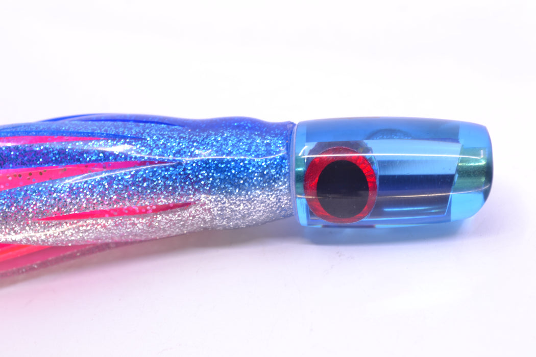 Coggin Lures Ice Blue Mirrored Tado Lo'ihi Peanut Scoop 4.5" 1oz Skirted Blue-Silver/Pink GZE