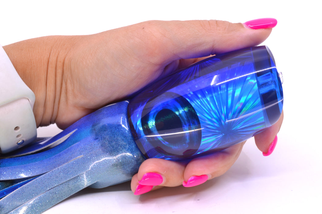 Moyes Lures Ice Blue Starburst Blue Back Large Argus 14" 8.5oz FT Vinyl Aku Revisited