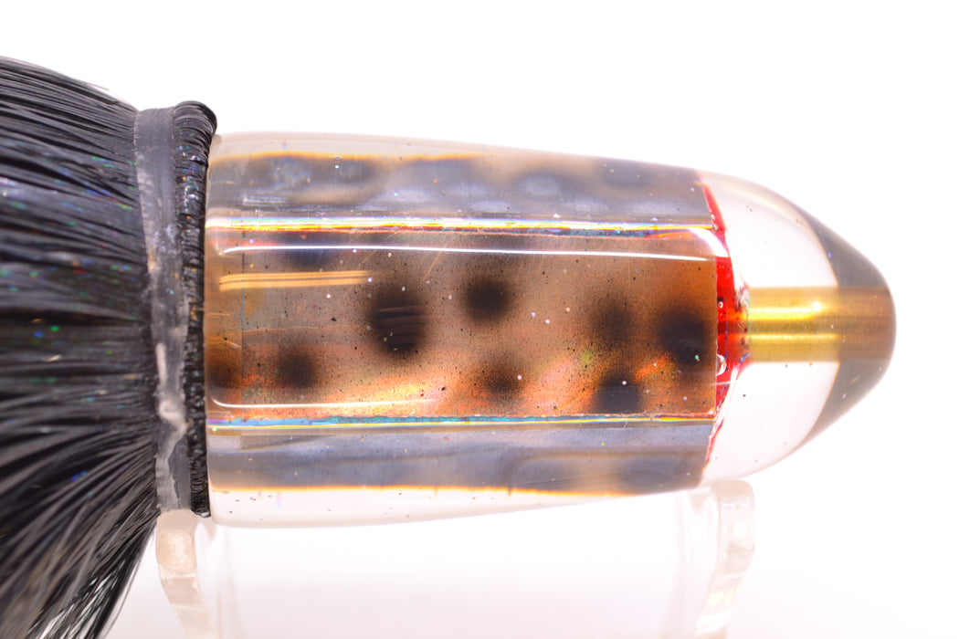 Ganku Lures "Tiger Cowrie" Short Bullet 9" 7oz Strobez Black-White/Chartreuse GZE