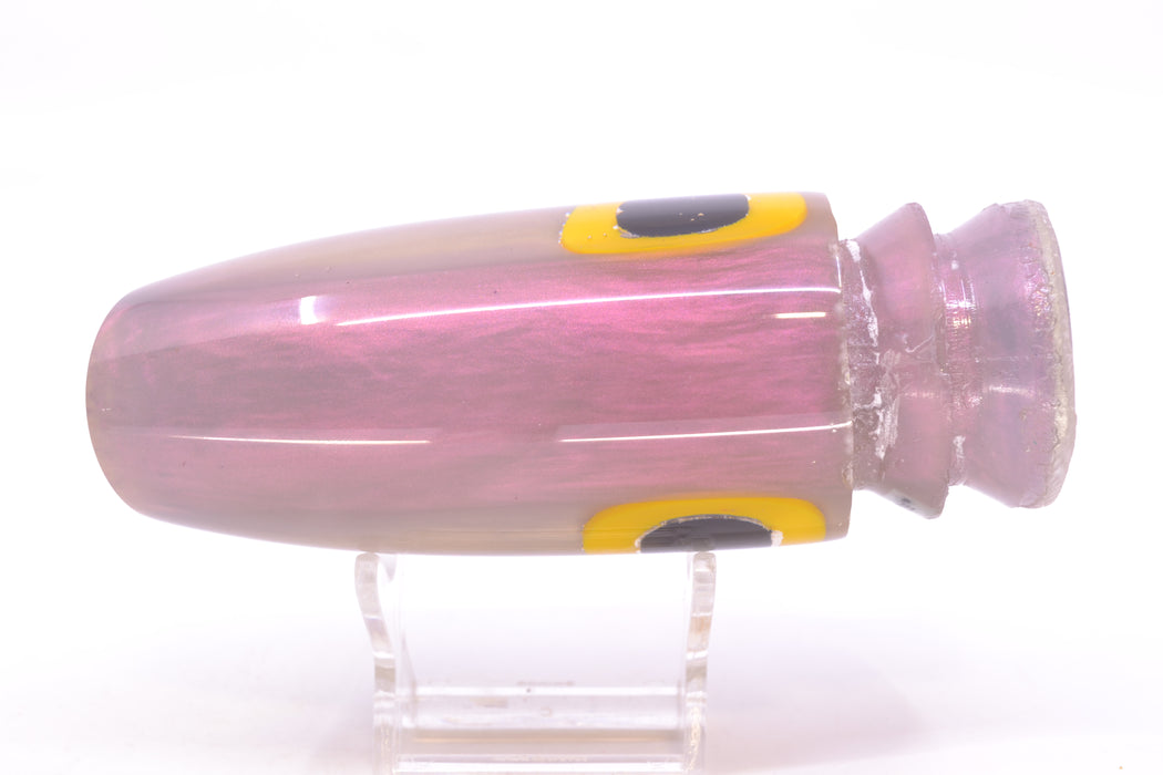 Joe Yee Purple Pearl Black-Yellow Handmade Eyes Super Plunger 14" 7oz New Pre-Owned