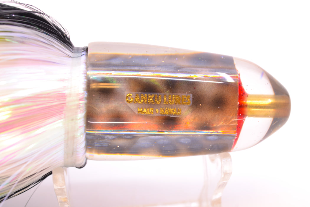 Ganku Lures "Tiger Cowrie" Short Bullet 9" 7oz Strobez Black-White/Chartreuse GZE