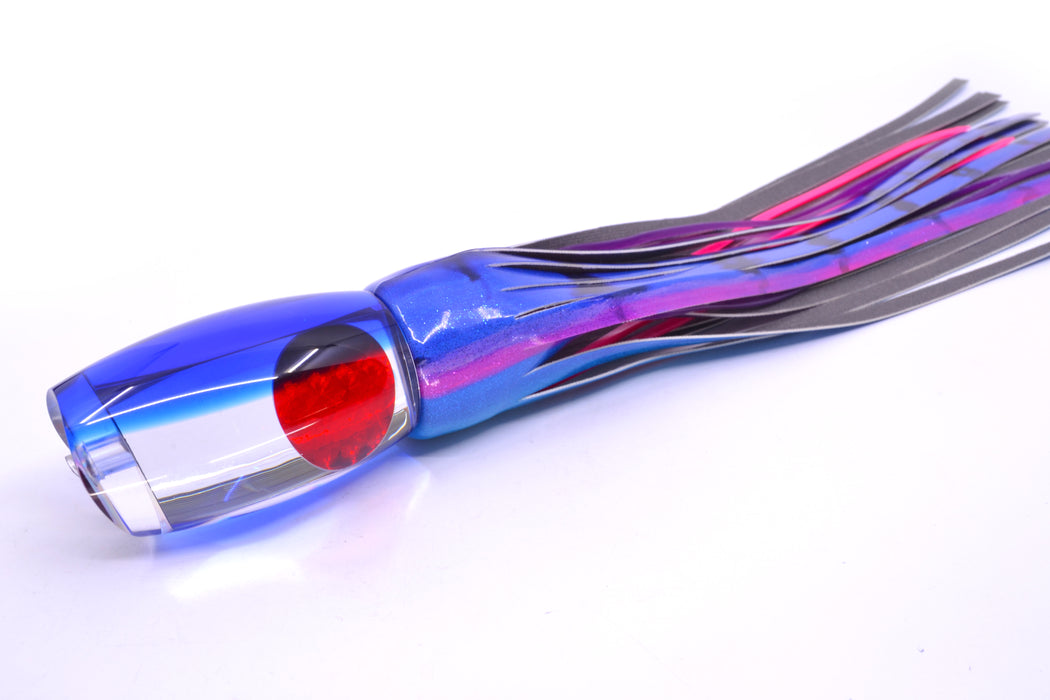 Moyes Lures Clear Mirrored Blue Back Red Eyes Large Argus 14" 8.5oz FT Vinyl Blue Dream