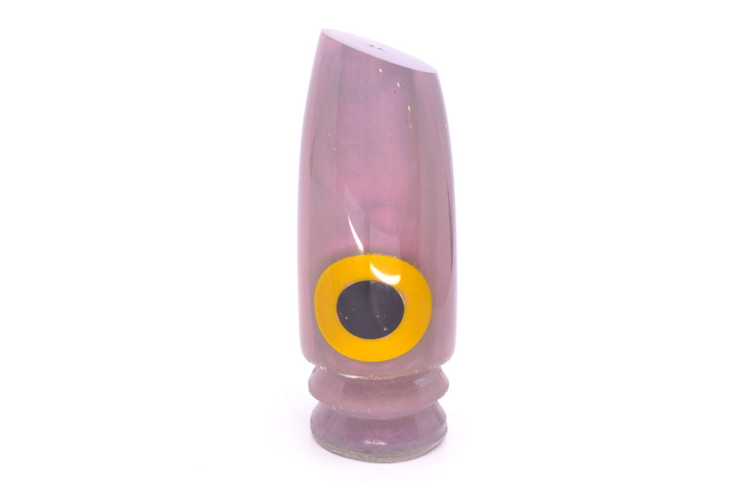 Joe Yee Purple Pearl Black-Yellow Handmade Eyes Super Plunger 14" 7oz New Pre-Owned