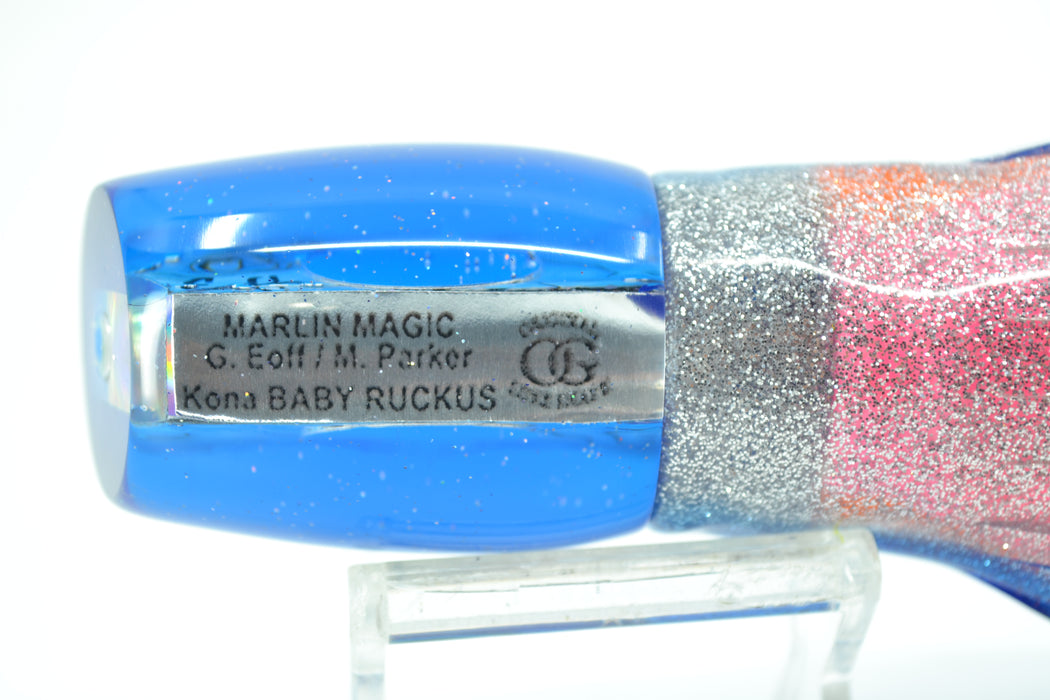 Marlin Magic Blue-Purple Abalone Blue Back Taxi Eyes Baby Ruckus 10" 6.5oz Skirted