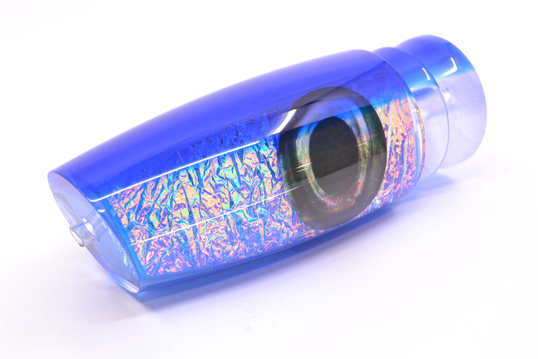 Moyes Lures Blue-Pink Dichro Blue Back Taxi Eyes Large Plunger 14" 8.2oz