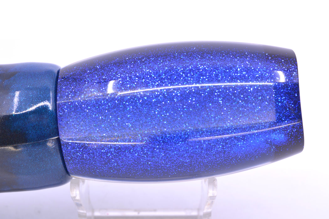 Moyes Lures Clear Mirrored Blue-Black Back Large Argus 14" 8.5oz FT Vinyl Blue Tiger