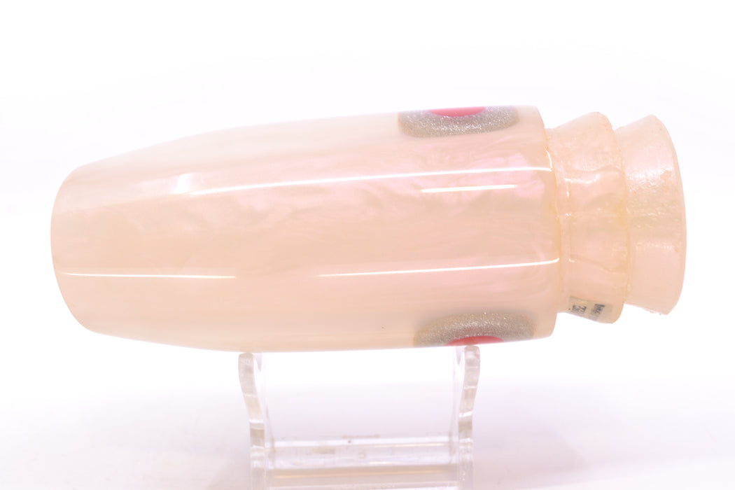 Joe Yee Strawberry Pearl Red-Silver Handmade Eyes Super Plunger 14" 7oz New Pre-Owned