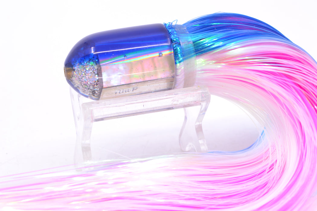 Marlin Magic White Awabi Blue Back Ahi Pussy Bullet 7" 3.2oz Strobez Blue-White/Pink