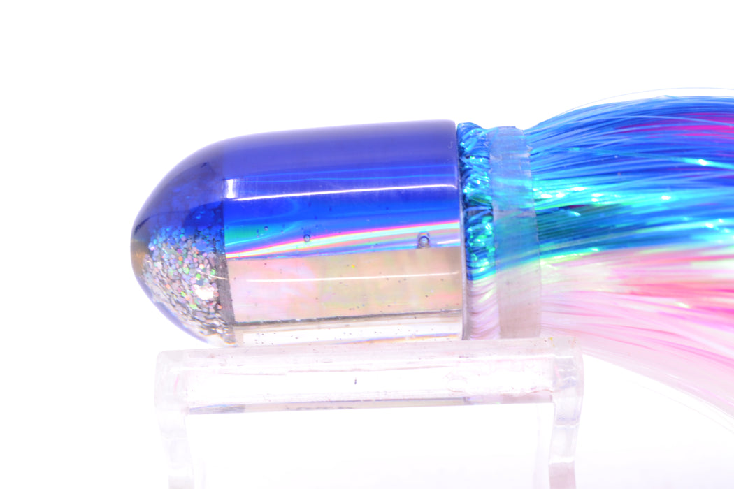 Marlin Magic White Awabi Blue Back Ahi Pussy Bullet 7" 3.2oz Strobez Blue-White/Pink
