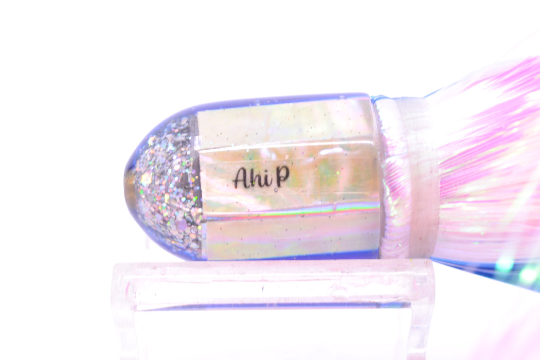 Marlin Magic White Awabi Blue Back Ahi Pussy Bullet 7" 3.2oz Strobez Blue-White/Pink