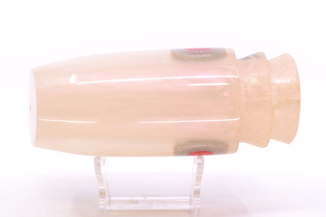 Joe Yee Strawberry Pearl Red-Silver Handmade Eyes Super Plunger 14" 7oz New Pre-Owned