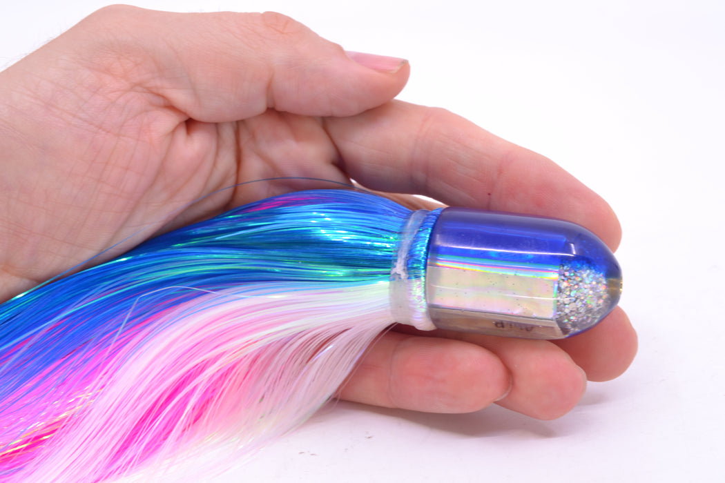 Marlin Magic White Awabi Blue Back Ahi Pussy Bullet 7" 3.2oz Strobez Blue-White/Pink