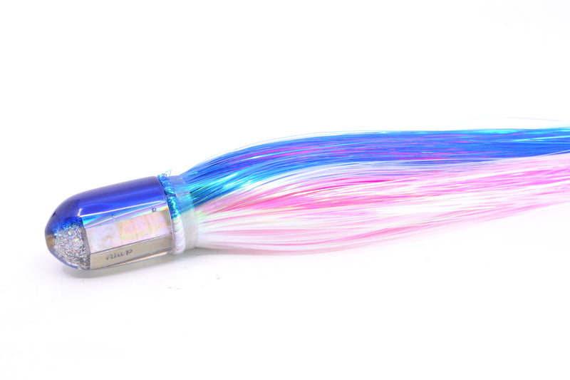Marlin Magic White Awabi Blue Back Ahi Pussy Bullet 7" 3.2oz Strobez Blue-White/Pink