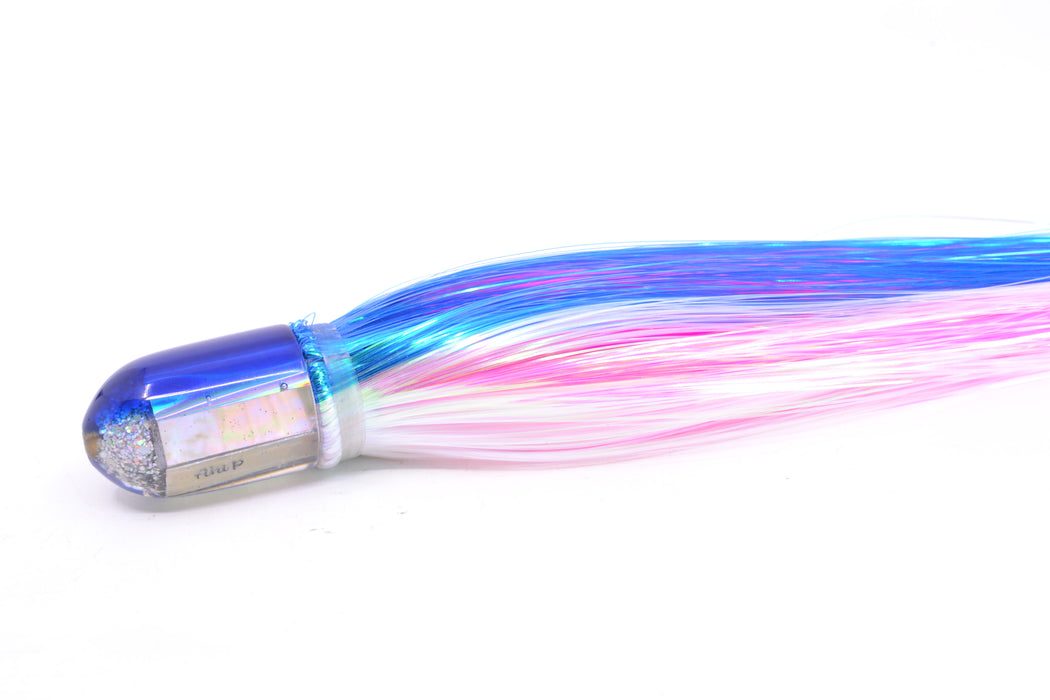 Marlin Magic White Awabi Blue Back Ahi Pussy Bullet 7" 3.2oz Strobez Blue-White/Pink