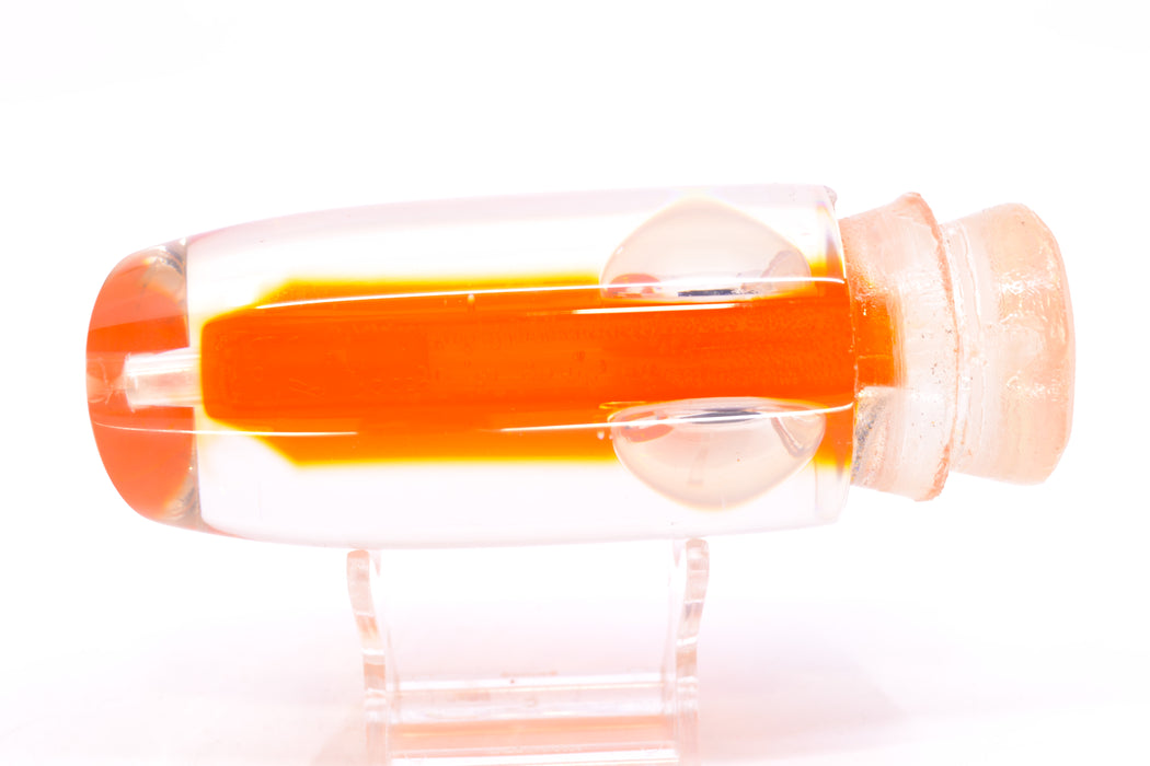 Joe Yee Transparent Orange Teddy Bear Eyes Super Plunger 14" 7.4oz New Pre-Owned