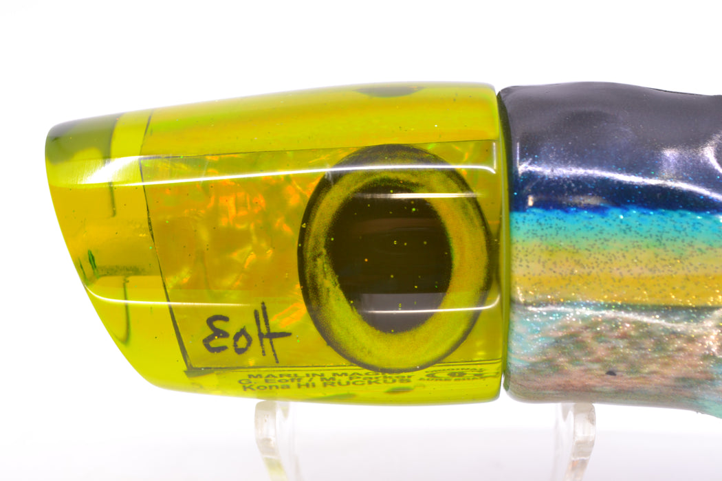 Marlin Magic Green/Gold Awabi Taxi Eyes Ruckus 12" 9oz Fire Tailz Vinyl Yellowfin