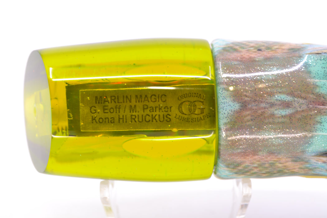 Marlin Magic Green/Gold Awabi Taxi Eyes Ruckus 12" 9oz Fire Tailz Vinyl Yellowfin