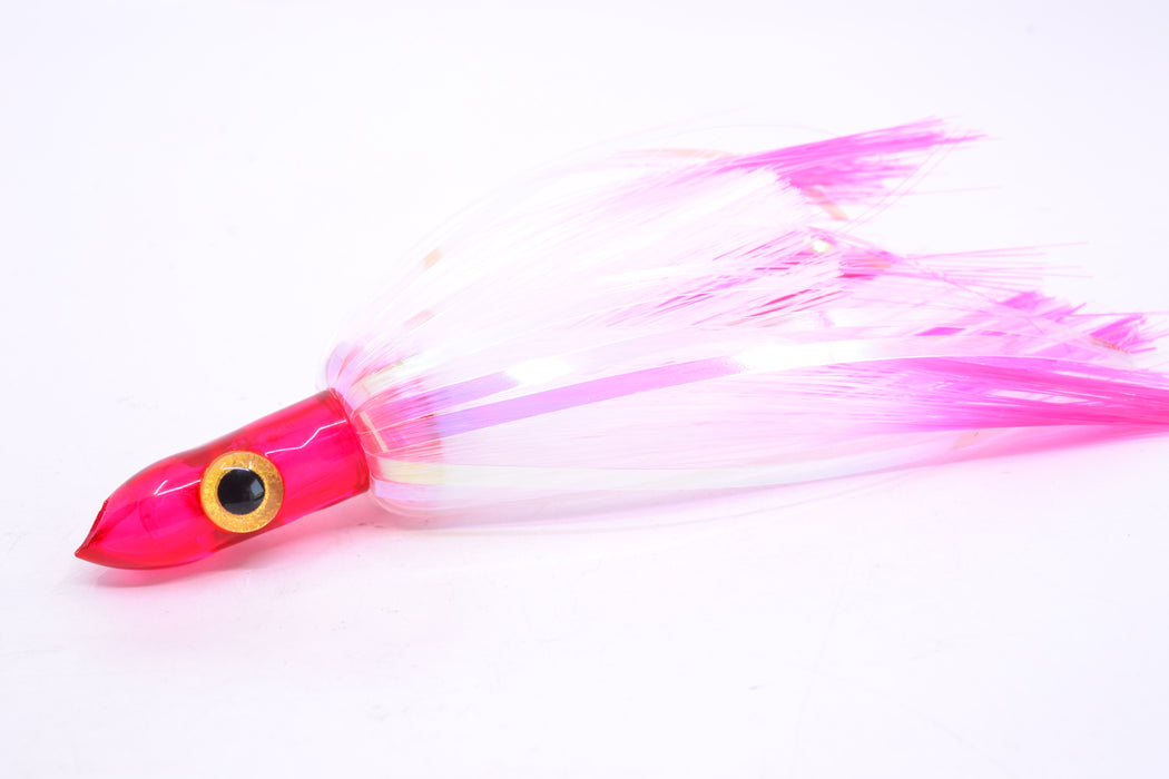 Iland Lures Flasher Series Crystal-Pink Hair Pink Head Jr. Dredge Ilander 6.5" 1oz DJR454F-PKC