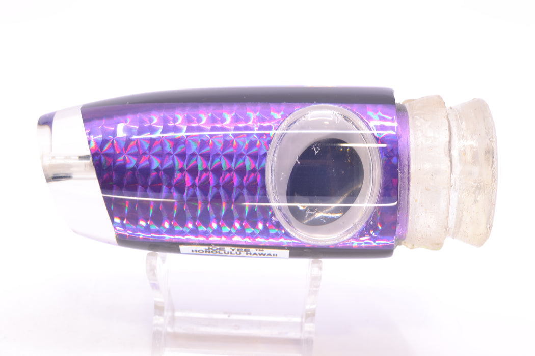 Joe Yee Purple Rainbow Scale Teddy Bear Eyes Super Plunger 14" 7oz New Pre-Owned