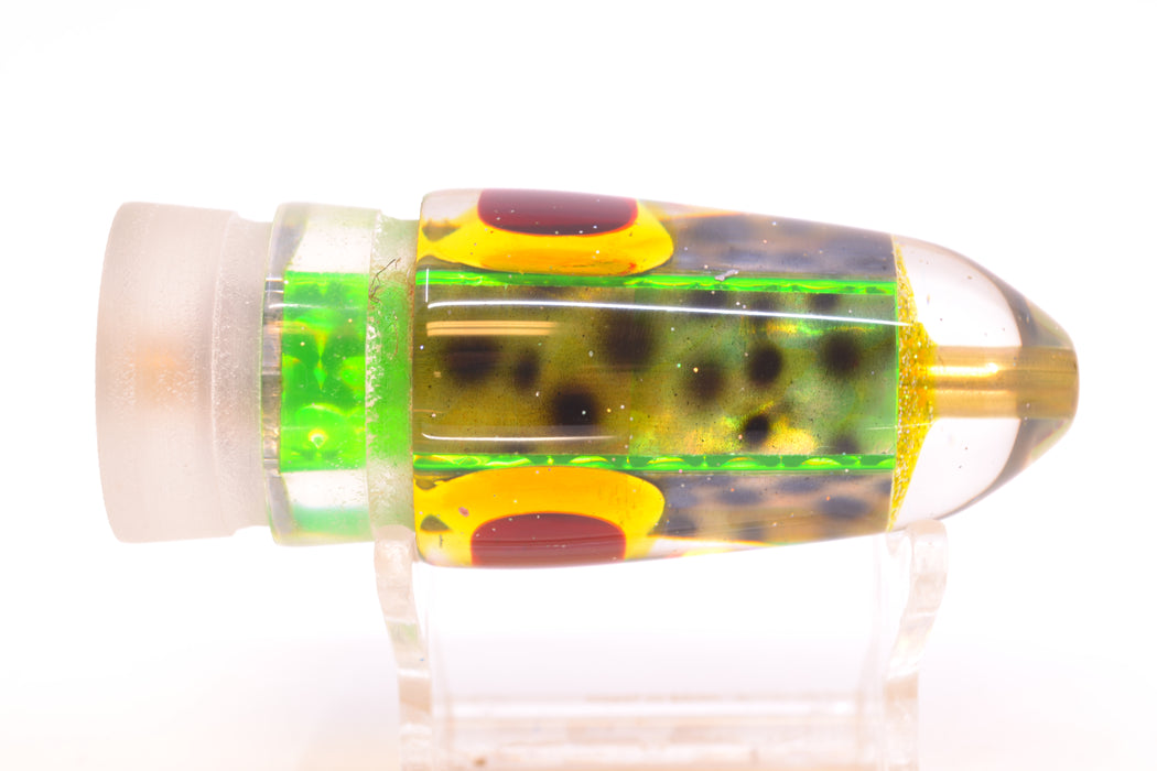 Ganku Lures Green Rainbow "Tiger Cowrie" Short Bullet 9" 5.2oz GZE