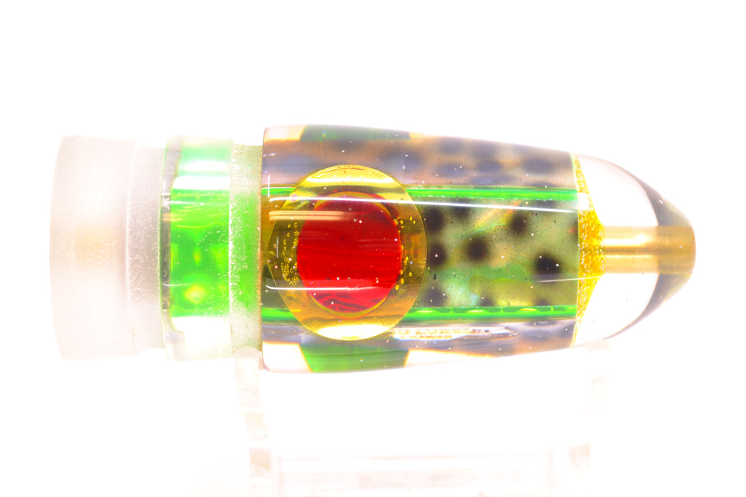 Ganku Lures Green Rainbow "Tiger Cowrie" Short Bullet 9" 5.2oz GZE