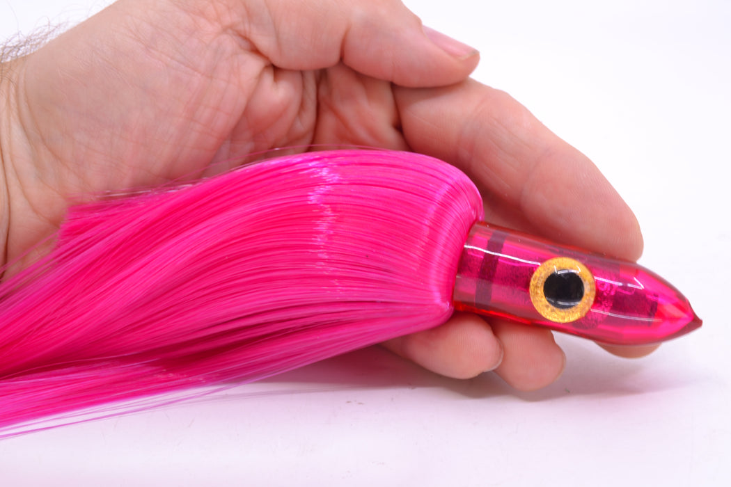 Iland Lures Pink Hair Pink Head "Hawaiian Eye" Ilander 8.5" 2.5oz IL404-PK