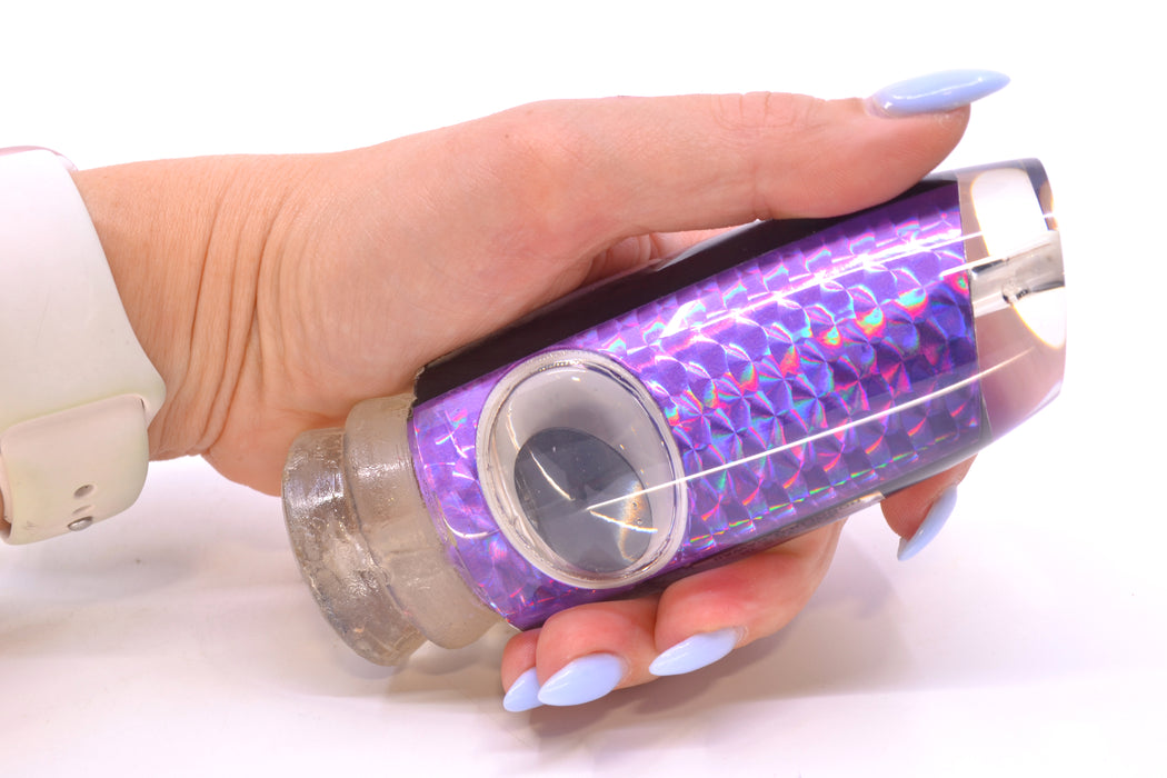 Joe Yee Purple Rainbow Scale Teddy Bear Eyes Super Plunger 14" 7oz New Pre-Owned