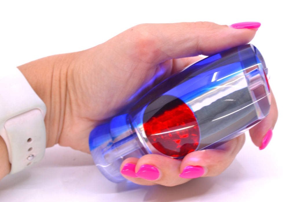 Moyes Lures Clear Mirrored Blue Back Red Eyes Large Argus 14" 6.5oz