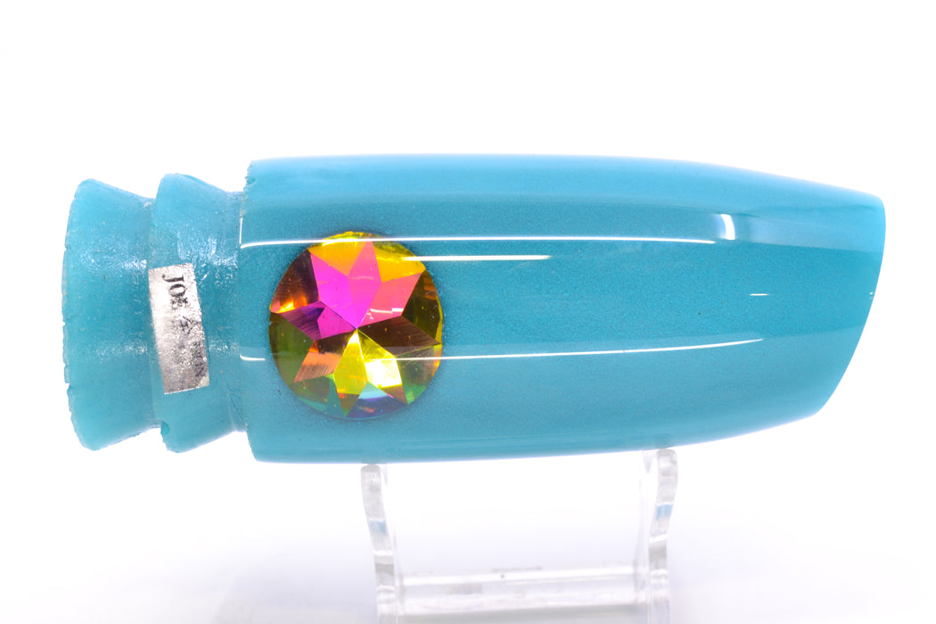 Joe Yee Teal Pearl Jewel Eyes Super Plunger 14" 7.5oz New Pre-Owned