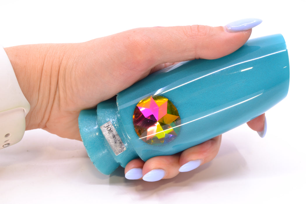 Joe Yee Teal Pearl Jewel Eyes Super Plunger 14" 7.5oz New Pre-Owned