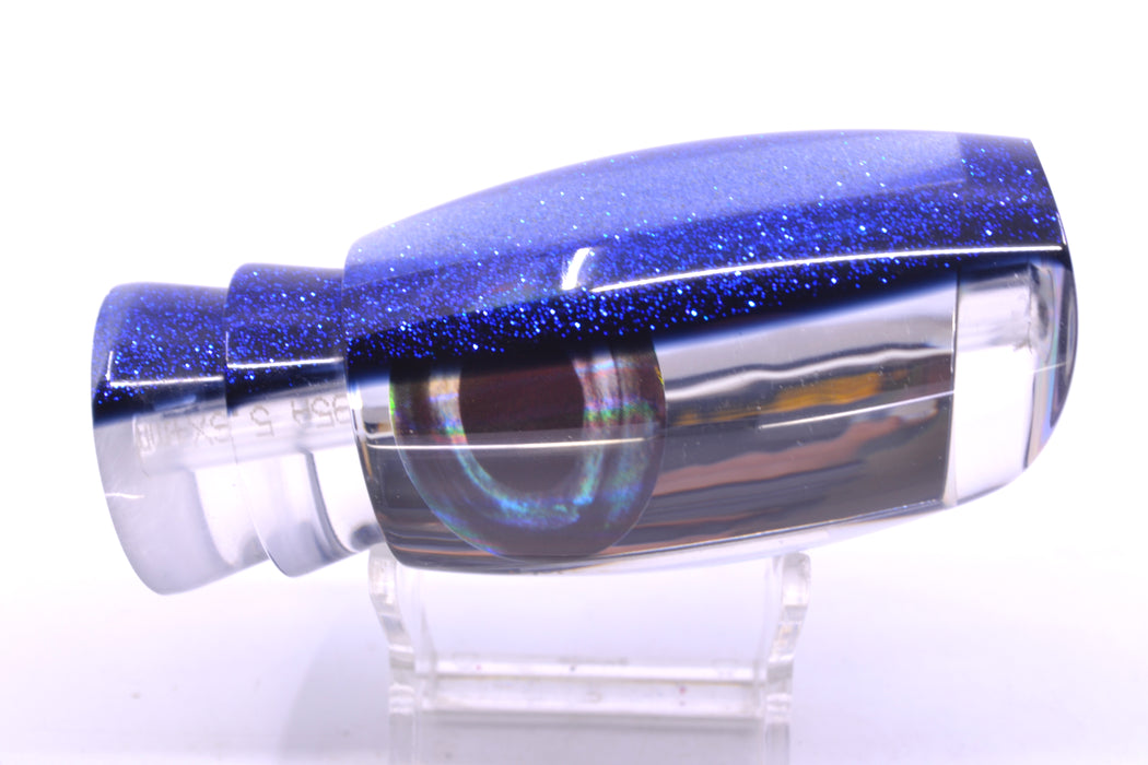 Moyes Lures Clear Mirrored Blue-Black Back Taxi Eyes Large Argus 14" 6.5oz