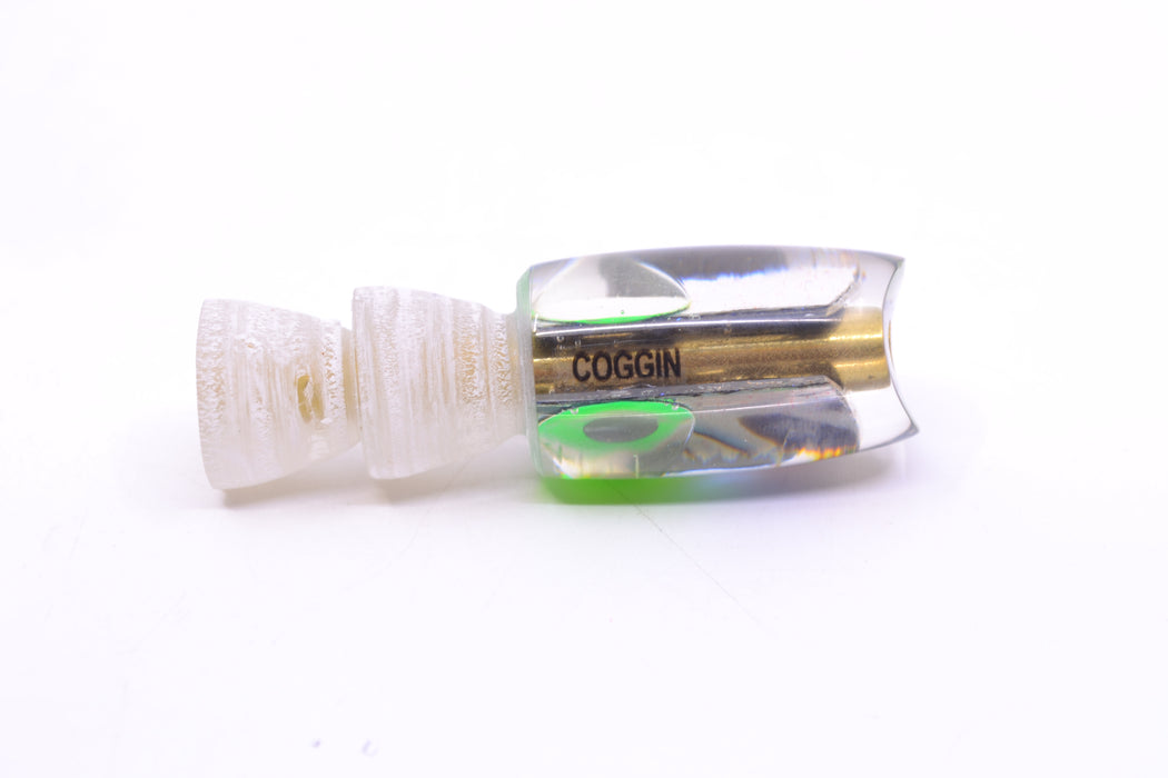 Coggin Lures Blue-Purple Abalone Black-Green Eyes Tado Lo'ihi Peanut Scoop 4.5" 0.3oz GZE