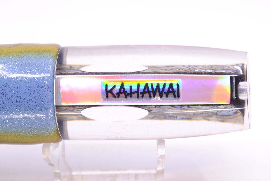 Bonze Lures Paua Shell Red Eyes Kahawai 12" 8.8oz Fire Tailz Vinyl Yellowfin Tuna